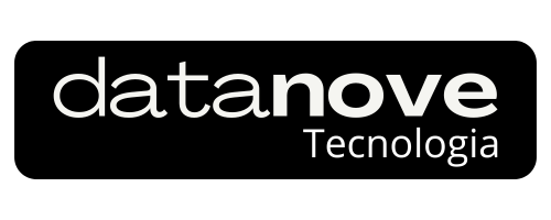 DataNove, logo anterior, wordmark em caixa preta sem sistema